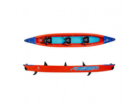  Blau see надувной каяк Kraken-3 Expedition